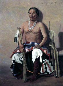Navajo War Chief Manuelito, przez Elbridge Ayer Burbank, 1908