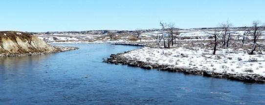 rzeka Big Dry w Montanie
w okresie zimowym