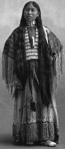 Piekna dziewczyna z plemienia Siouxow