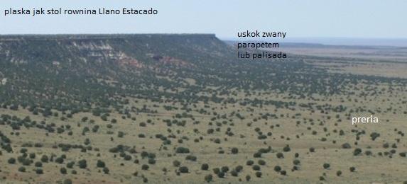 Rownina Llano Estacado
i tzw. Palisada